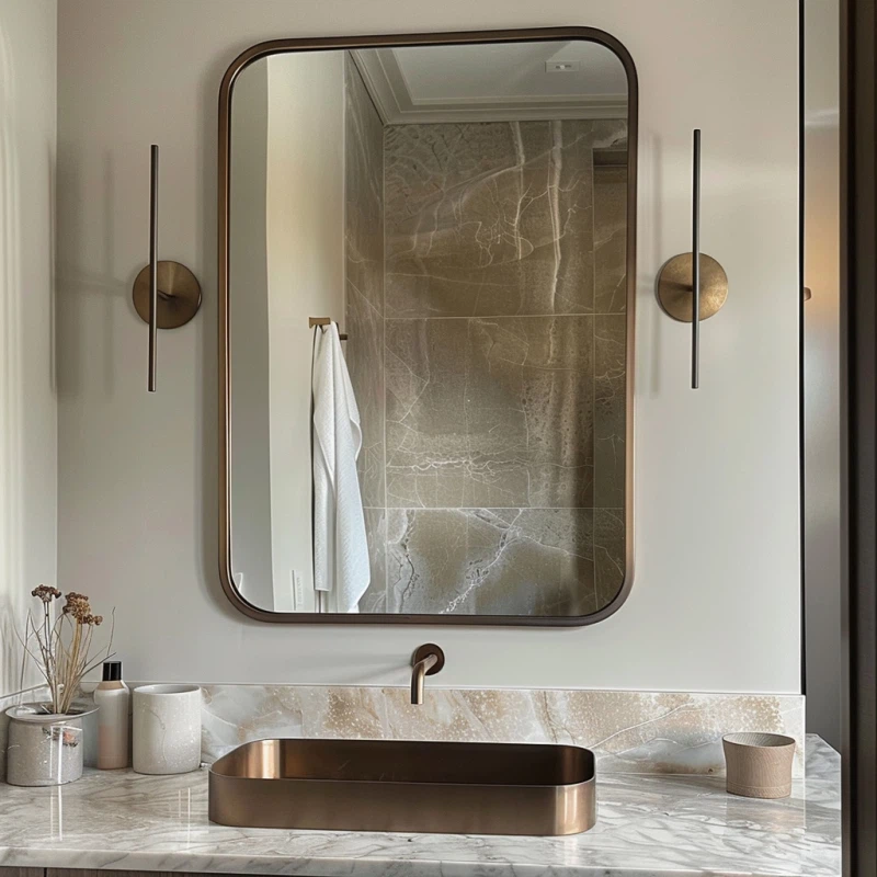 Oil Rubbed Bronze Bathroom Mirror